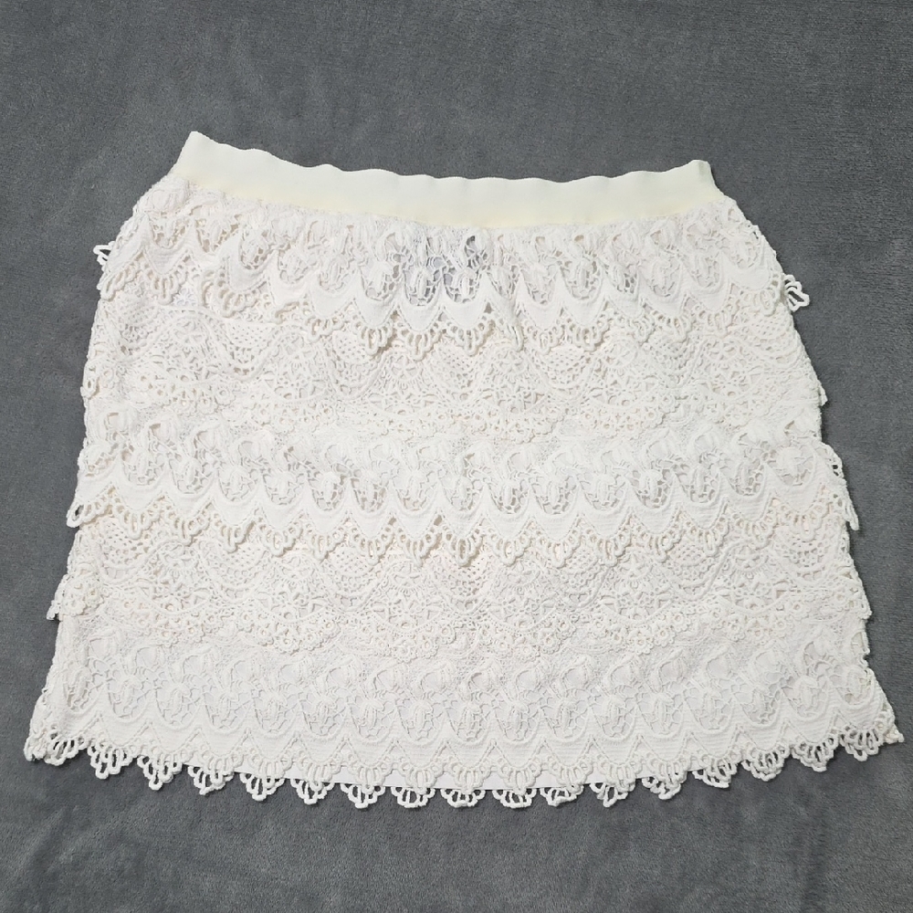 Polo by Ralph Lauren White Lace Mini Skirt Size 10